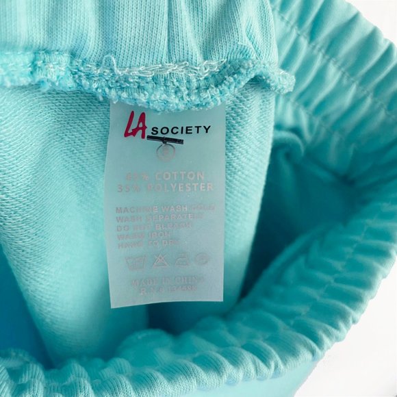 Women Top & Jogger Set Aqua Blue NWOT - Size S - Picture 12 of 13